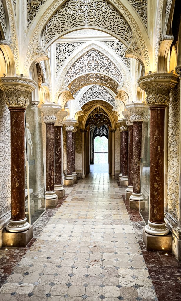 The corridors of a palace in Sintra.