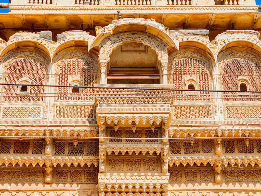 A palace inside an old historic fort in Jaisalmer.