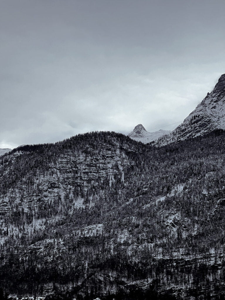 The Alps near Hallstatt.