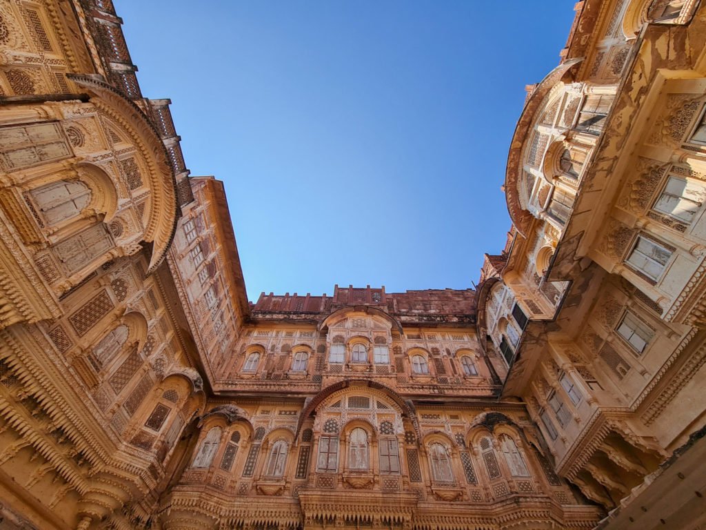 An inside view of the Mehrangarh fort.