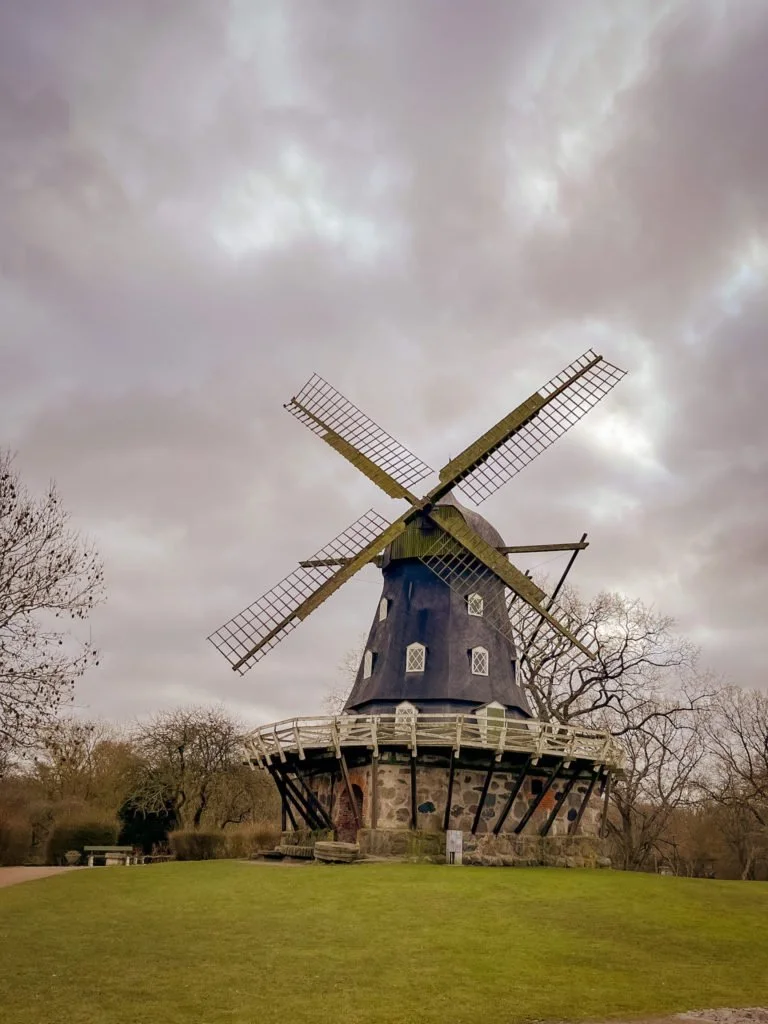 The castle mill of Malmo Castle in Kungsparken, Malmo.