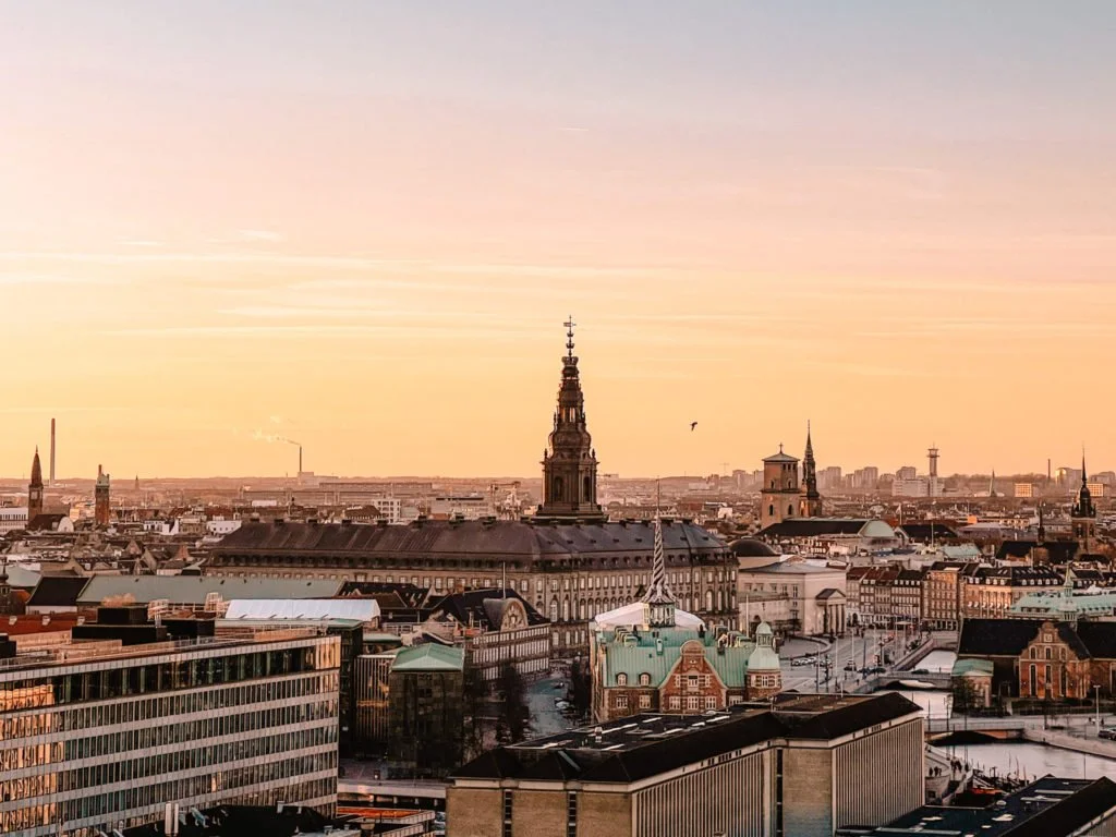Copenhagen's skyline from the Stairway to Heaven.