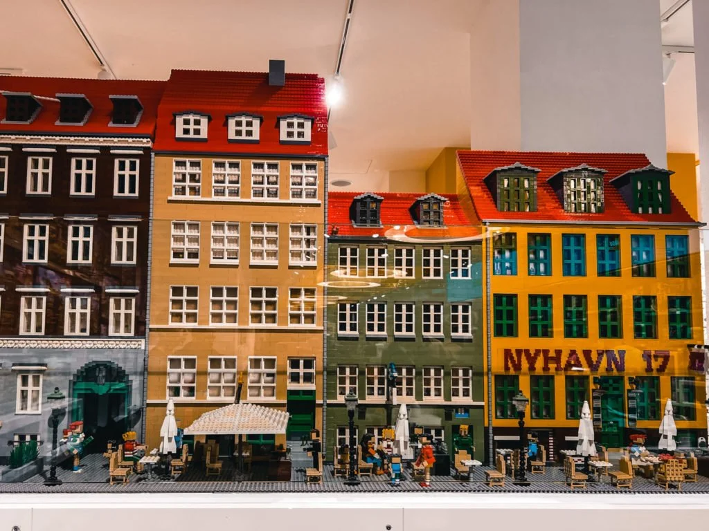 A Nyhavn lego set in a lego store in Stroget, Copenhagen.