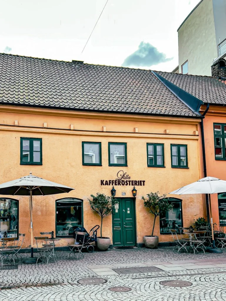A random cafe in Gustav Adolfs Torg in Malmo.