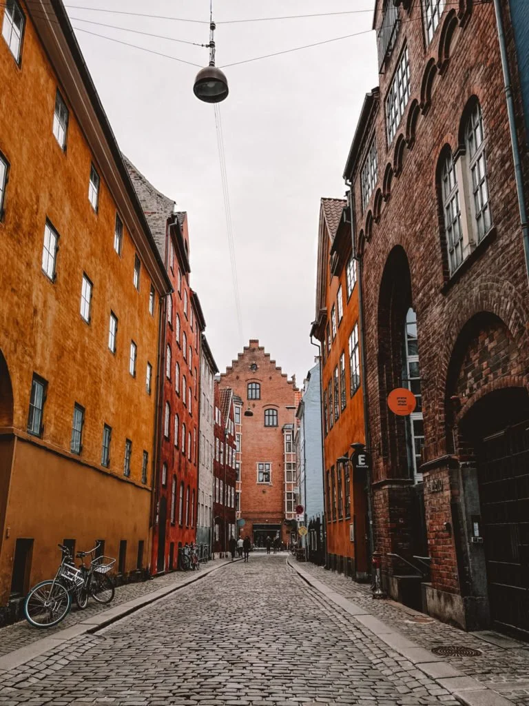 The streets of Stroget in Copenhagen.