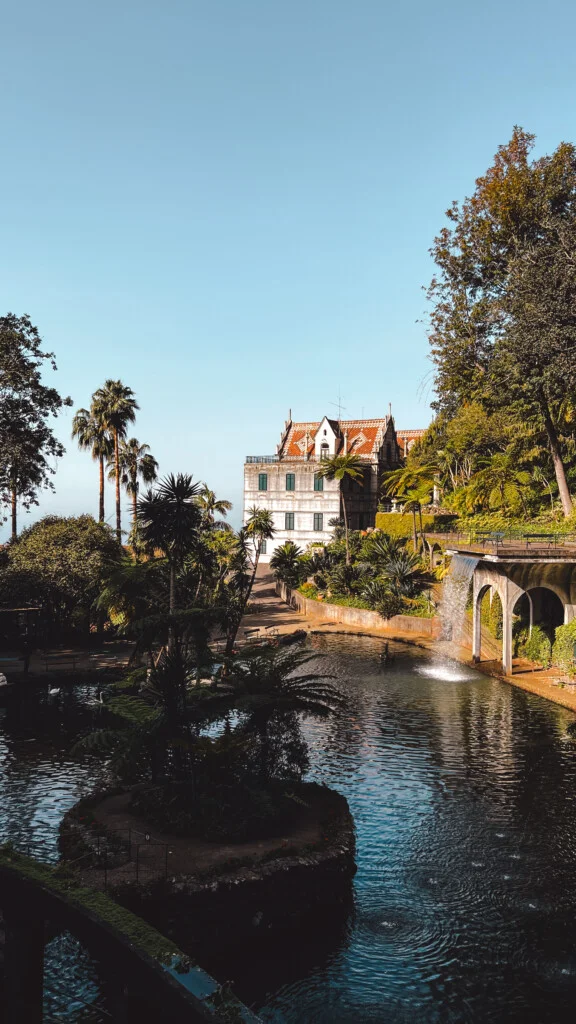The Monte Palace and its tropical garden in Funchal.