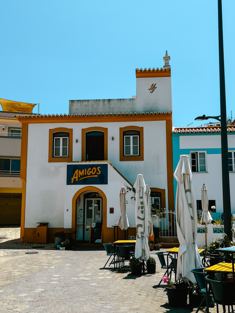 A bar named 'Amigos' in Ferragudo, Algarve.