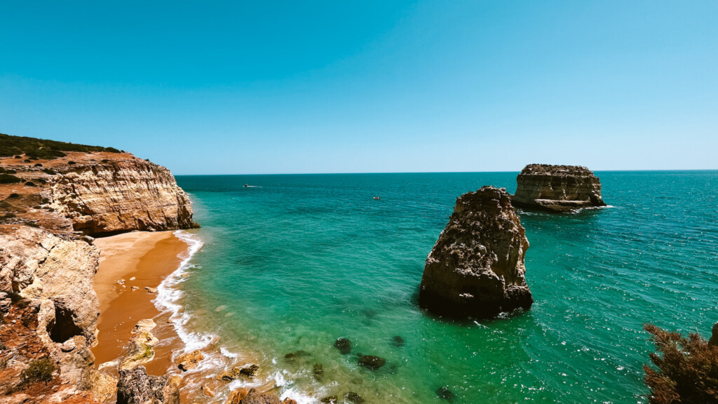 Praia do Torrado in Ferragudo, Algarve.