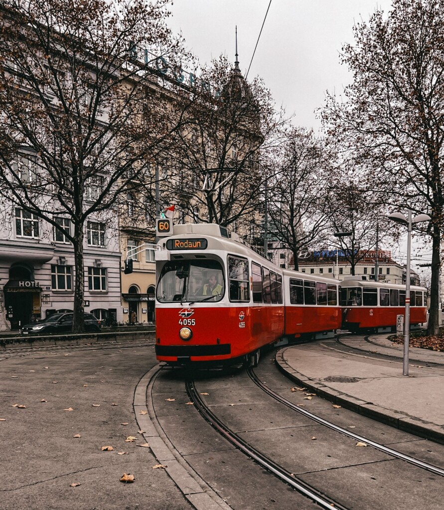 A tram in Vienna.