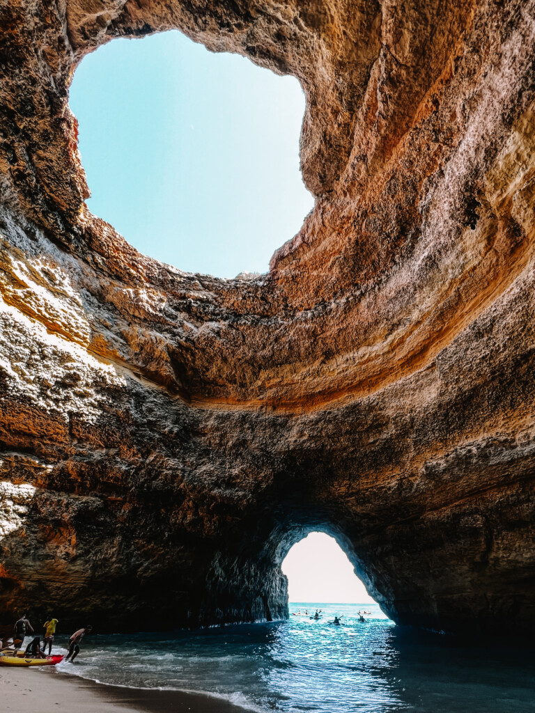 The Benagil Caves in the Algarve.