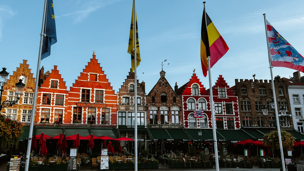 Markt Square in Bruges, Belgium.